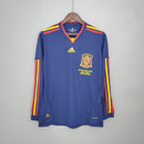 Spain 2010 World Cup Home Shirt I – Men's (Retro, Long Sleeve)